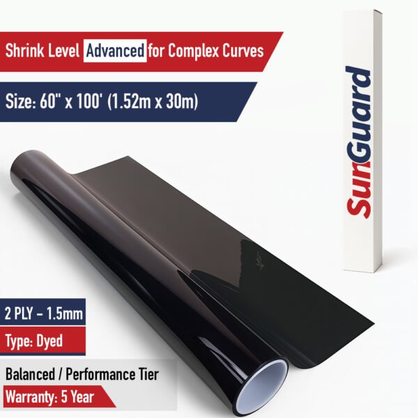SunGuard™ Performance 2 Ply Dyed Window Tint Film Roll
