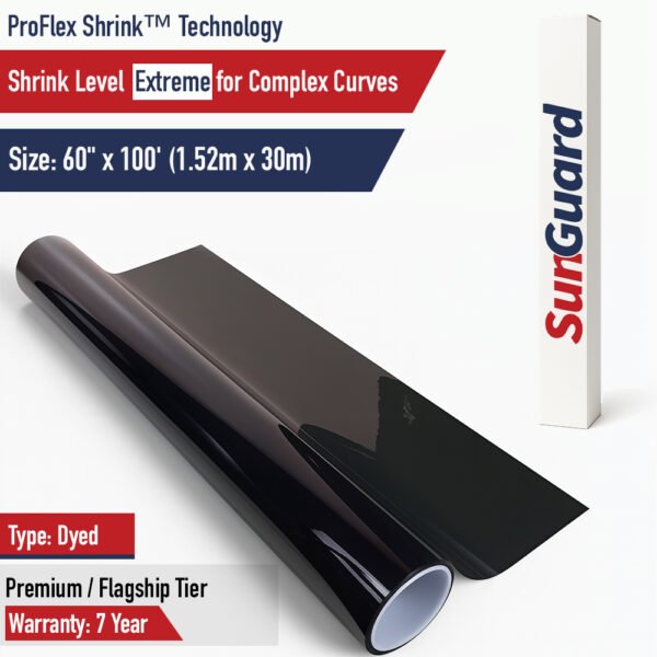 SunGuard™ Premium Dyed Window Tint Film Roll